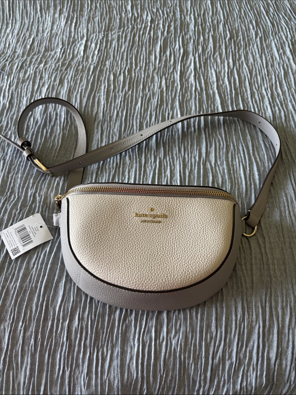 kate spade Two-Tone Cream & Taupe Crossbody Bag